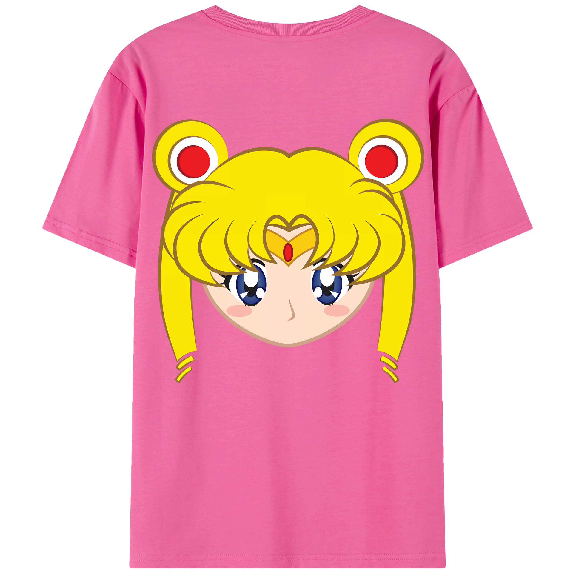 （画像用） 美少女戦士セーラームーン 月野 うさぎ つきの うさぎ Sailor Moon Tsukino Usagi レディース半袖Tシャツ(バックプリント)